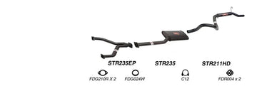 Redback Exhaust 2 1/2" Cat Back System for Ford Falcon (01/1991 - 09/2002), Fairmont (01/1991 - 09/2002) - Brixton 4x4 - Buy Online Now!